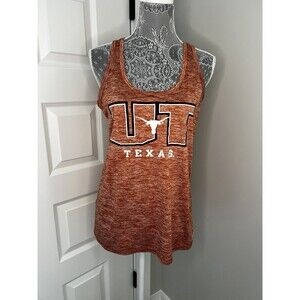 Texas Longhorns Graphic Sleeveless Tank Top Burnt Orange Size Large By Russell